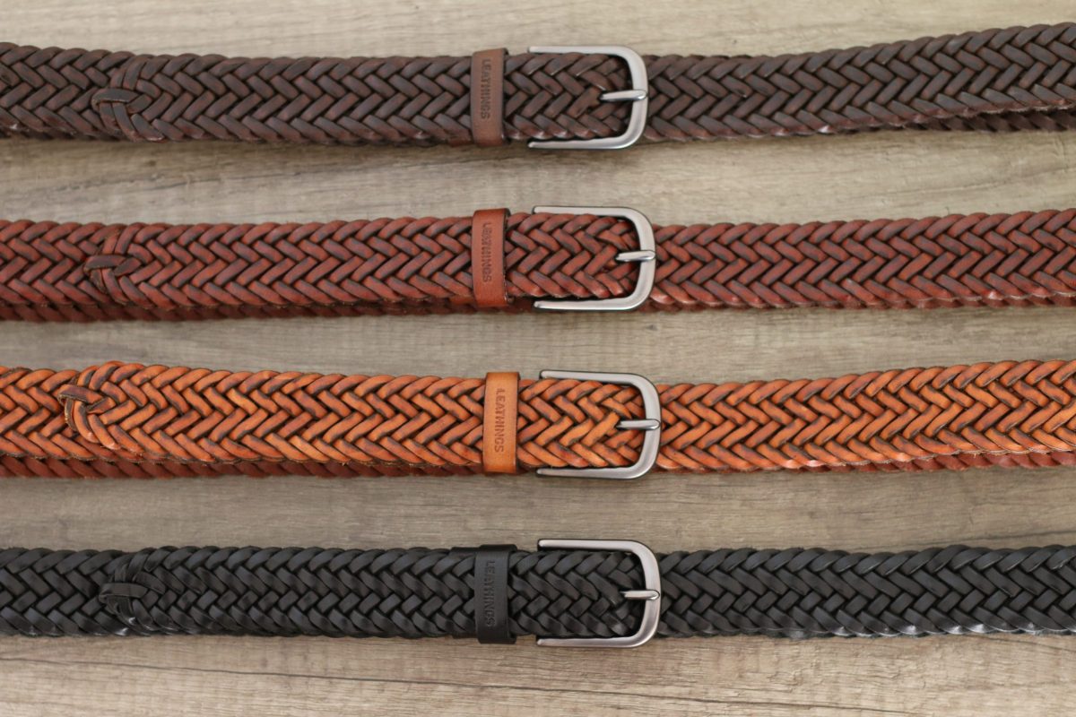 Braided Leather Belt Venice – Leathings Craft